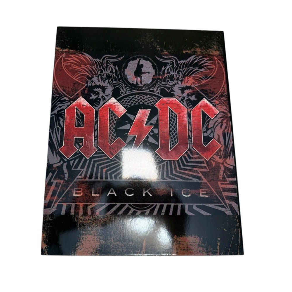 Vintage AC/DC Rock Band‎ Portfolio Binder 11.81" x 9.35" BACK IN 'BLACK ICE'